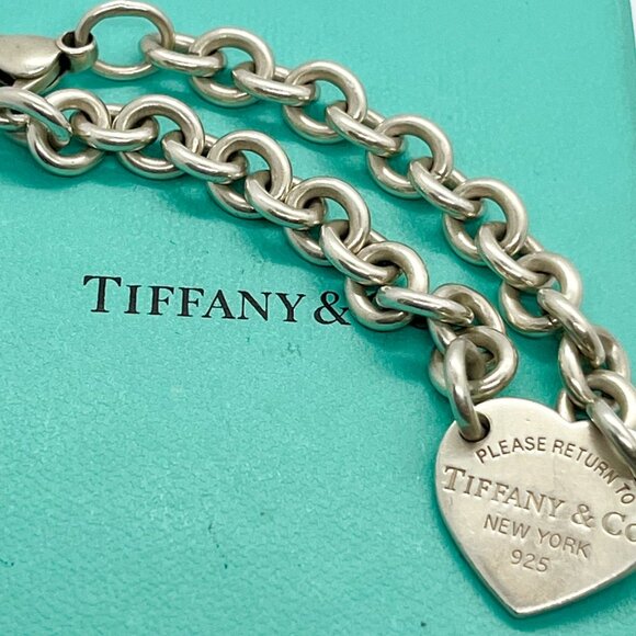 Tiffany & Co. Return to Tiffany Heart Sterling Silver Bracelet – 7.5" – Authenti - Picture 7 of 9